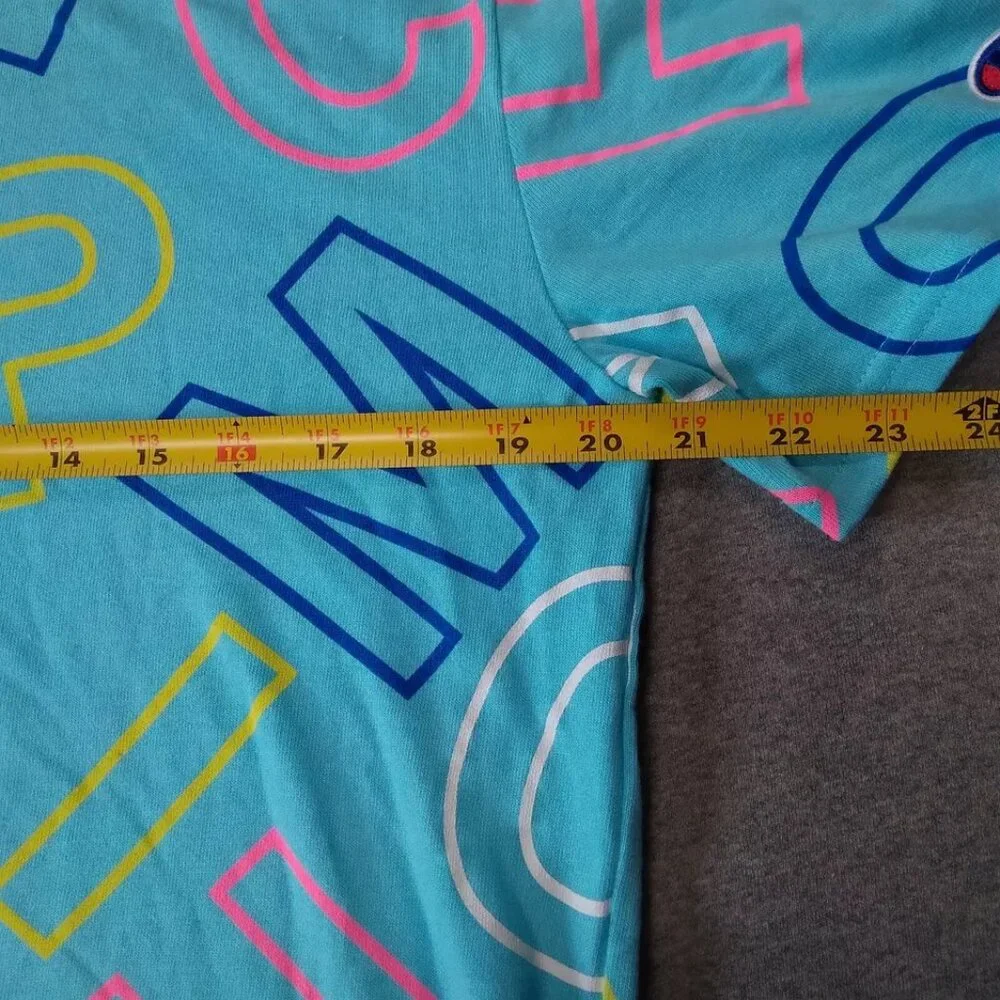 Champion blue colorful T-shirt size M - Picture 11 of 13